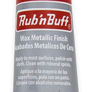 AMACO 76370K Rub 'n Buff Wax Metallic Finish, Silver Leaf, 0.5-Fluid Ounce