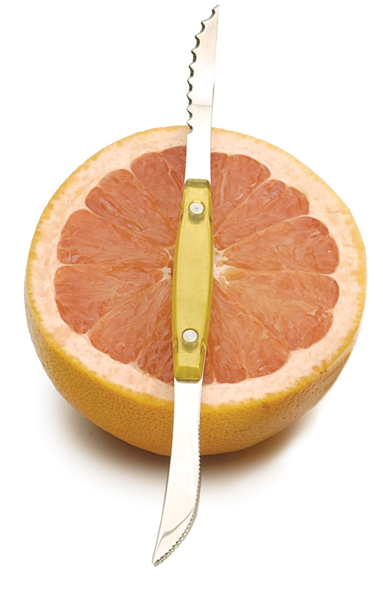 RSVP International Endurance Grapefruit Tool Collection Stainless Steel, Dishwasher Safe, Double Knife