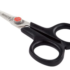 Mundial Red Dot Embroidery Scissors 4.25", Knife Edge