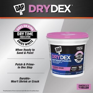 1 qt Dap 12330 DryDex Interior/Exterior Spackling, White