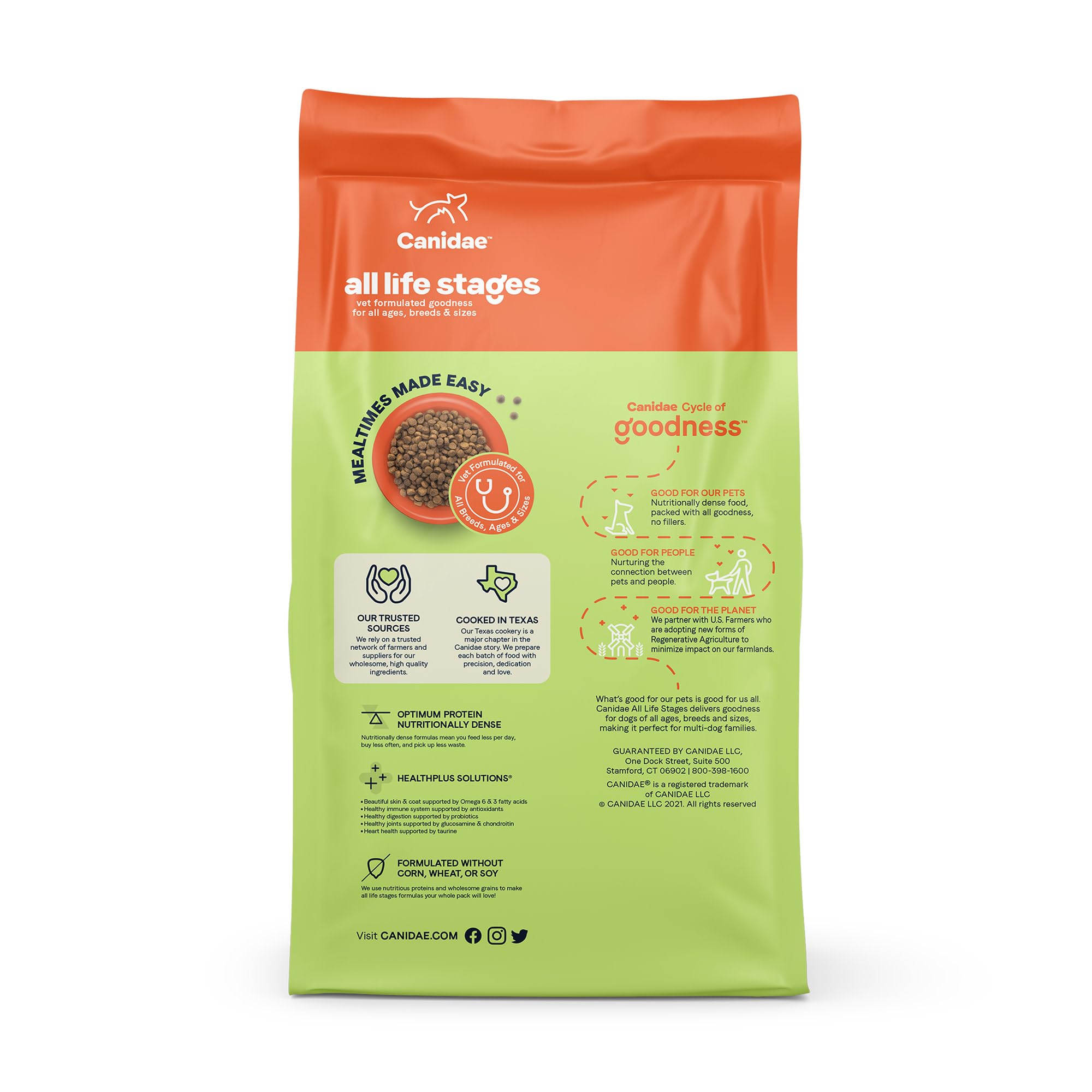 Canidae All Life Stages Dry Dog Food, Less Active Formula with Chicken, Turkey & Lamb, 5 lbs.