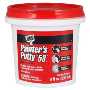 dap 7079812240 painters putty hp raw building material, 1/2 pint, white, 96 fl oz