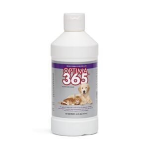 prn pharmacal optima 365 - essential fatty acids nutritional supplement for cats & dogs - with omega-3, omega-6, omega-9, & other vitamins & minerals to support overall pet health - 16 fl oz