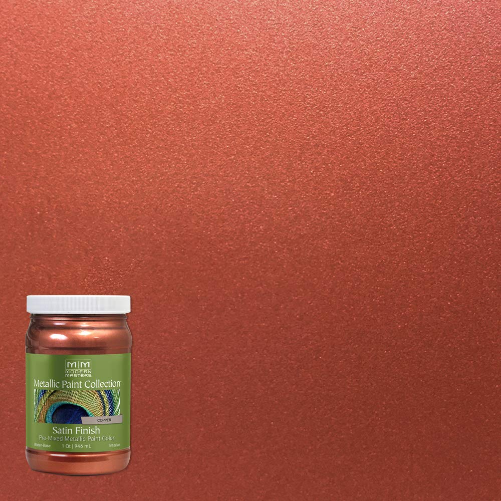 qt Modern Masters ME195 Copper Metallic Paint Collection, Satin Water-Based Decorative Metallic Paint