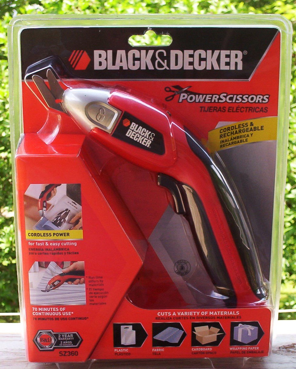 Black & Decker SZ360 3.6-Volt NiCad Cordless Power Scissors