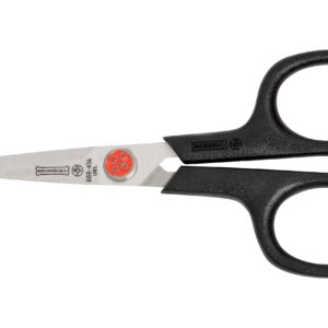 Mundial Red Dot Embroidery Scissors 4.25", Knife Edge