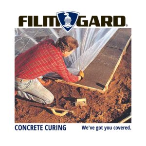 Film-Gard 625922 Construction Plastic Sheeting 10' Width X 100' Length X 4 mil thick, Clear