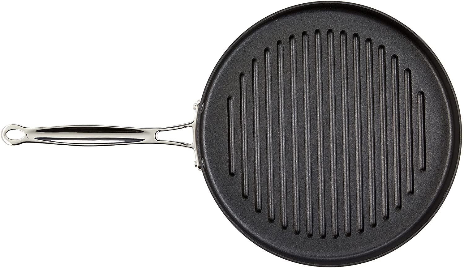 Cuisinart 630-30 Chef's Classic Nonstick Hard-Anodized 12-Inch Round Grill Pan,Black