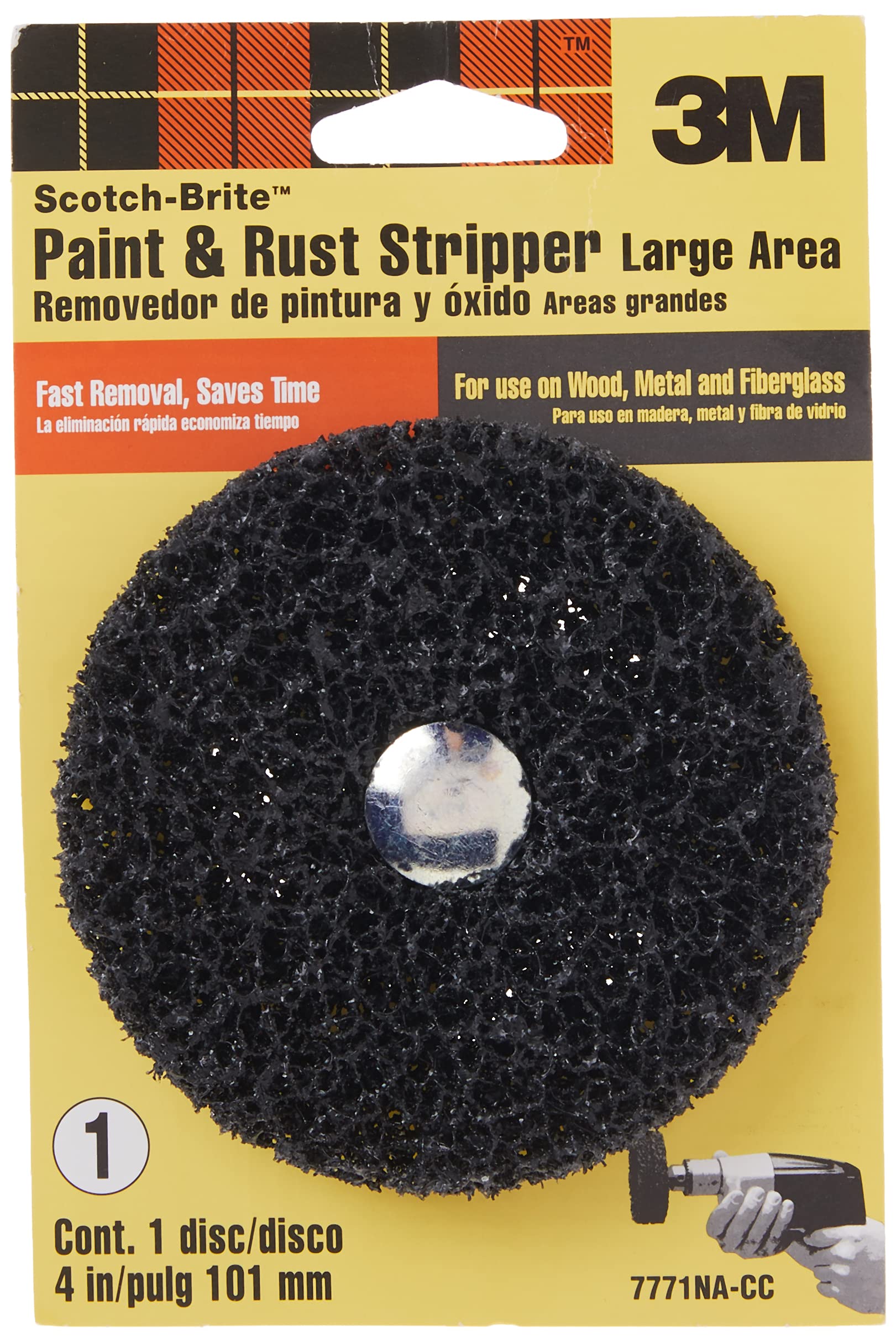 3M 7771 Stripper Brush, 4" Diameter