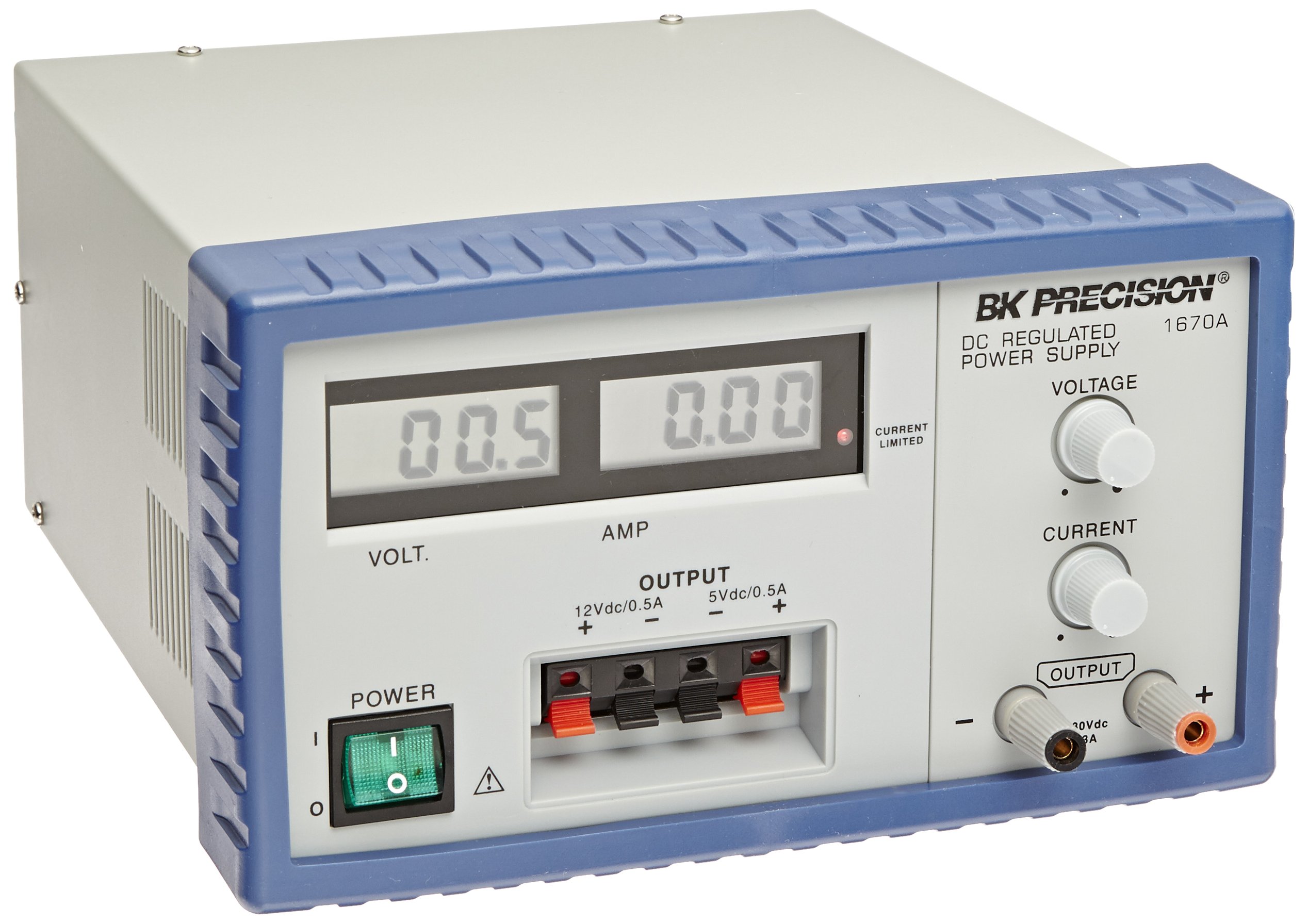 B&K Precision 1670A Triple Output Digital Display DC Power Supply, 30V, 3A