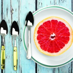 RSVP International Endurance Grapefruit Tool Collection Stainless Steel, Dishwasher Safe, Double Knife