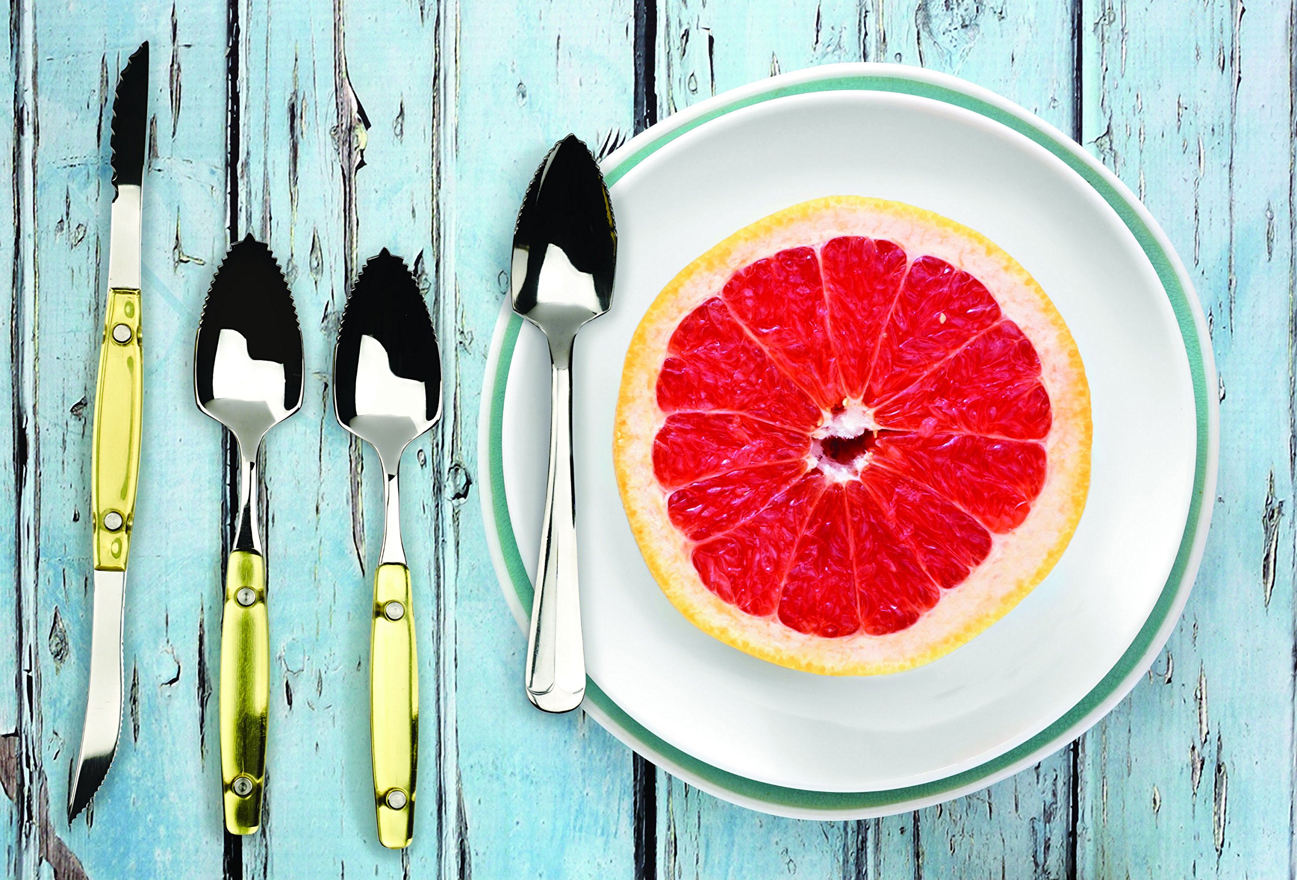 RSVP International Endurance Grapefruit Tool Collection Stainless Steel, Dishwasher Safe, Double Knife