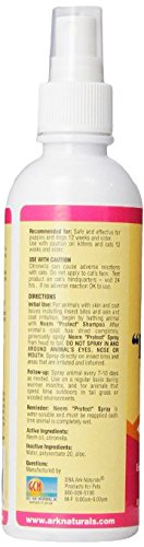 ARK NATURALS Neem Protect Spray, Relieves Itching and Irritation on Cats and Dogs, 8oz Spray Bottle,Whites & Tans