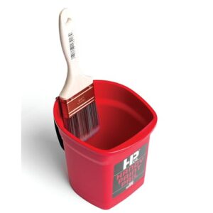 Handy Paint Pail, Holds 32-fl oz of Paint or Stain, Efficient for Clean-ups and Quick Color Changes with Integrated Magnetic Brush Holder