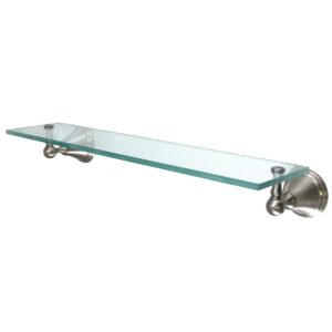 kingston brass ba2979sn governor glass shelf, 20-3/4" length, brushed nickel