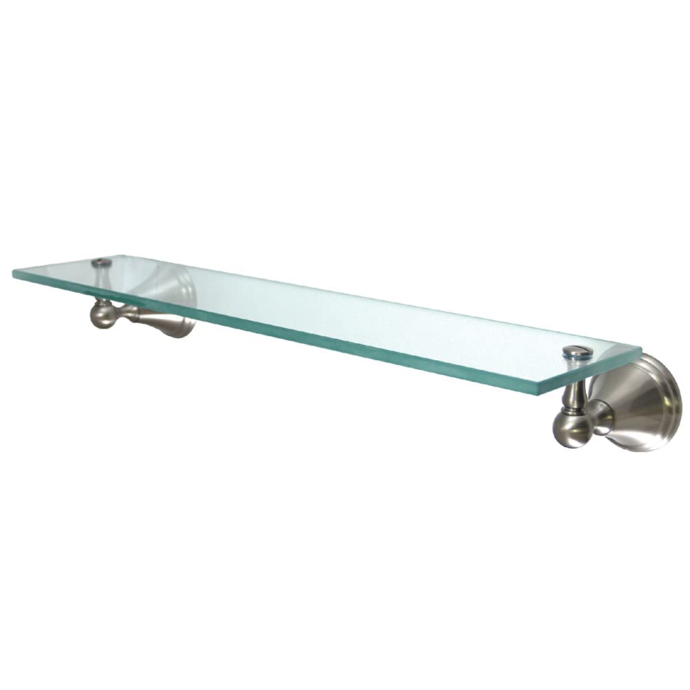 Kingston Brass BA2979SN Governor Glass Shelf, 20-3/4" Length, Brushed Nickel