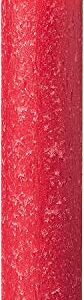 Root Candles 59768 Unscented Timberline Collenette 7-Inch Dinner Candles, 4-Count, Red