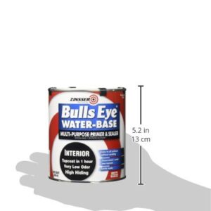 Zinsser 2244 Bulls Eye WB Primer Sealer, Quart, White, 32 Fl Oz