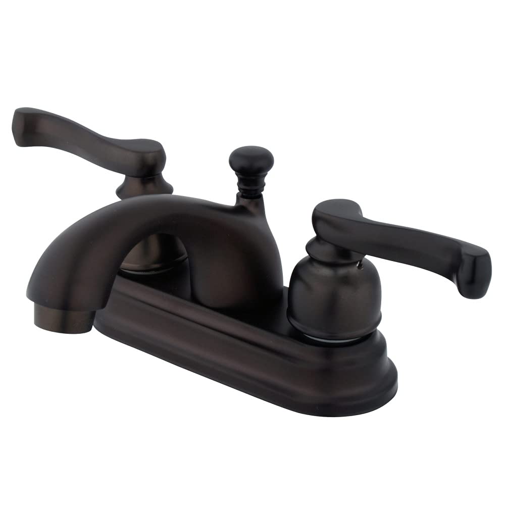 Kingston Brass KB5605FL Royale Centerset Bathroom Faucet with Brass Pop-Up Drain, Oil Rubbed Bronze