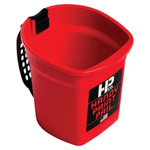 Handy Paint Pail, Holds 32-fl oz of Paint or Stain, Efficient for Clean-ups and Quick Color Changes with Integrated Magnetic Brush Holder