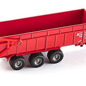 Siku 1844, Massey Ferguson Tractor with Trailer, 1:87, Metal/Plastic, Red, Tiltable Trailer