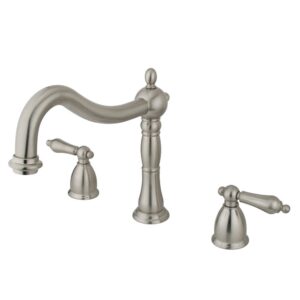 elements of design es1348al roman tub filler with porcelain lever handle, brushed nickel