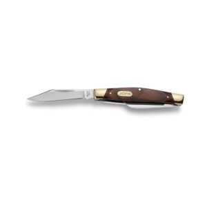 Buck Knives 371 Stockman 3-Blade Pocket Knife with Woodgrain Handle