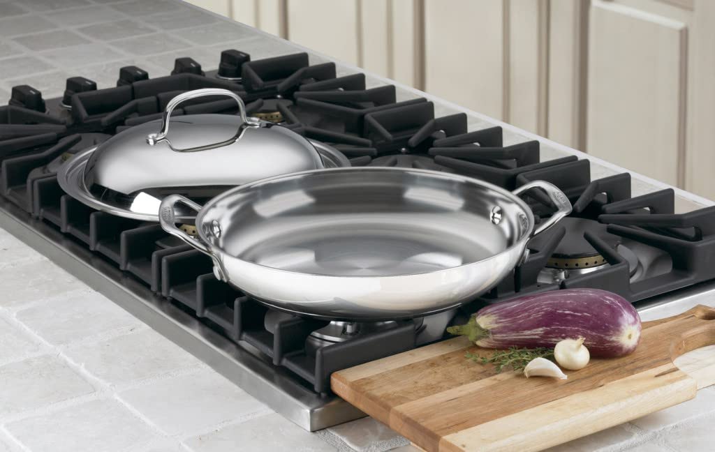 Cuisinart 725-30D Chef's Classic Stainless 12-Inch Everyday Pan with Dome Cover, Silver