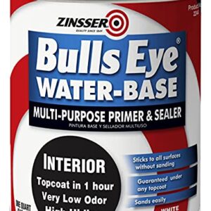 Zinsser 2244 Bulls Eye WB Primer Sealer, Quart, White, 32 Fl Oz