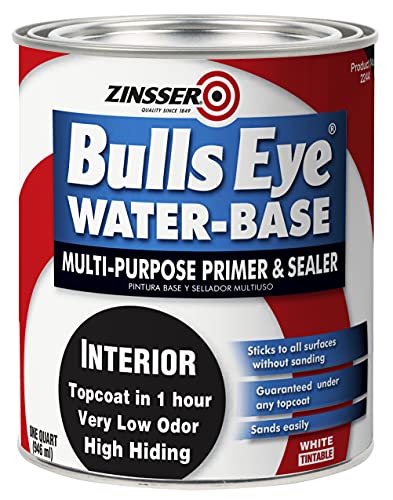 Zinsser 2244 Bulls Eye WB Primer Sealer, Quart, White, 32 Fl Oz