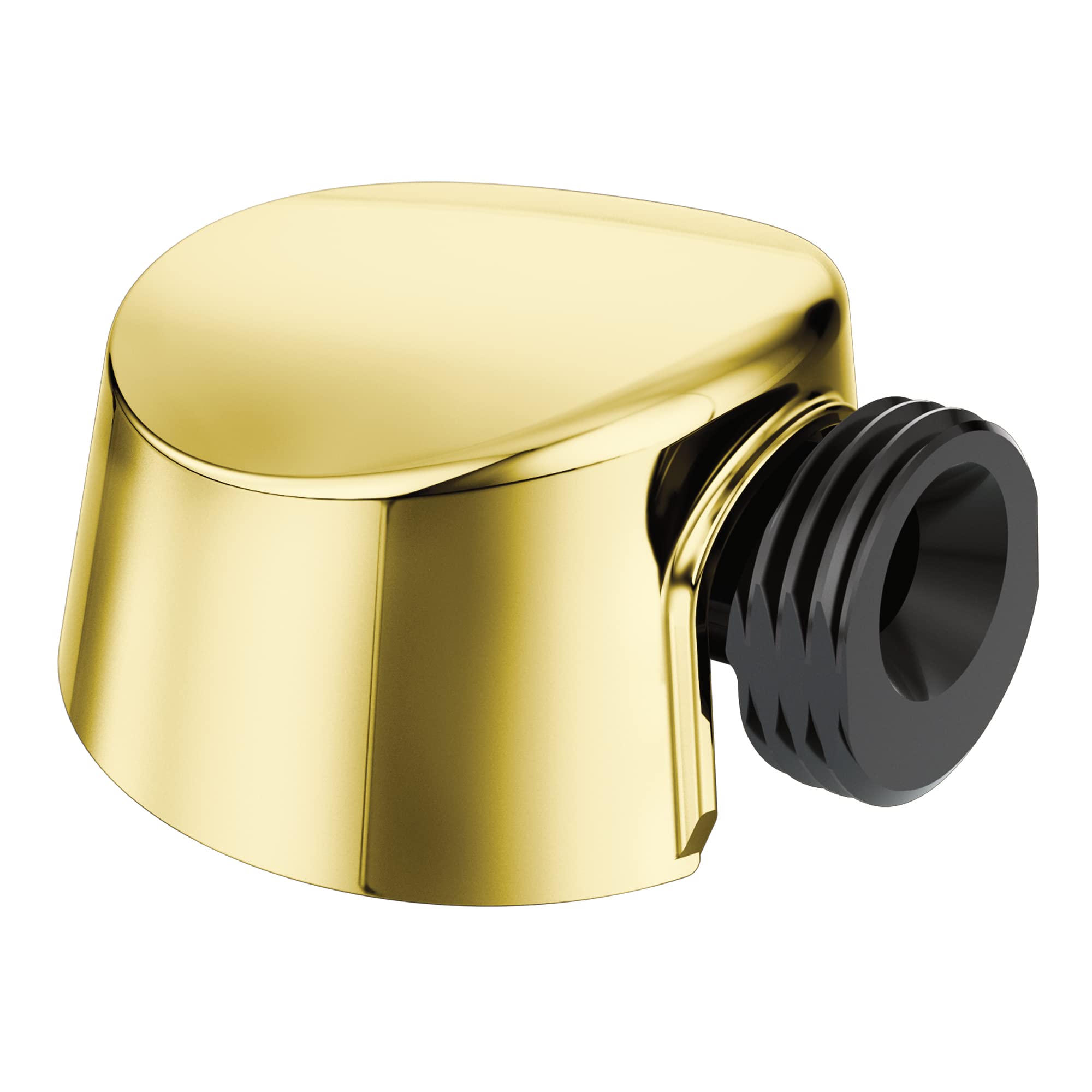 Moen A725P Round Drop Ell Handheld Shower Wall Connector, Polished Brass