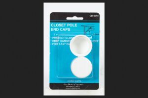 knape & vogt john sterling cd-0019 closet pole end caps, white