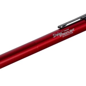 Streamlight 65035 Stylus 11-Lumen White LED Pen Light with 3 AAAA Alkaline Batteries, Red