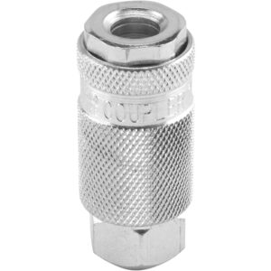 Milton (S-790) 1/4" FNPT Female L-Style Coupler - Steel,Silver