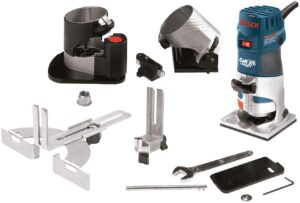 bosch pr20evsnk colt installers kit 5.7 amp 1 hp fixed-base variable-speed router with 3 assorted bases and edge guide