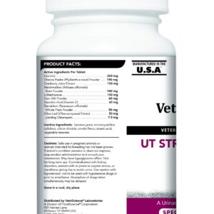 VetriScience Laboratories - UT Strength STAT for Dogs, Urinary Tract Support Supplement for Dogs, 90 Chewable Tablets