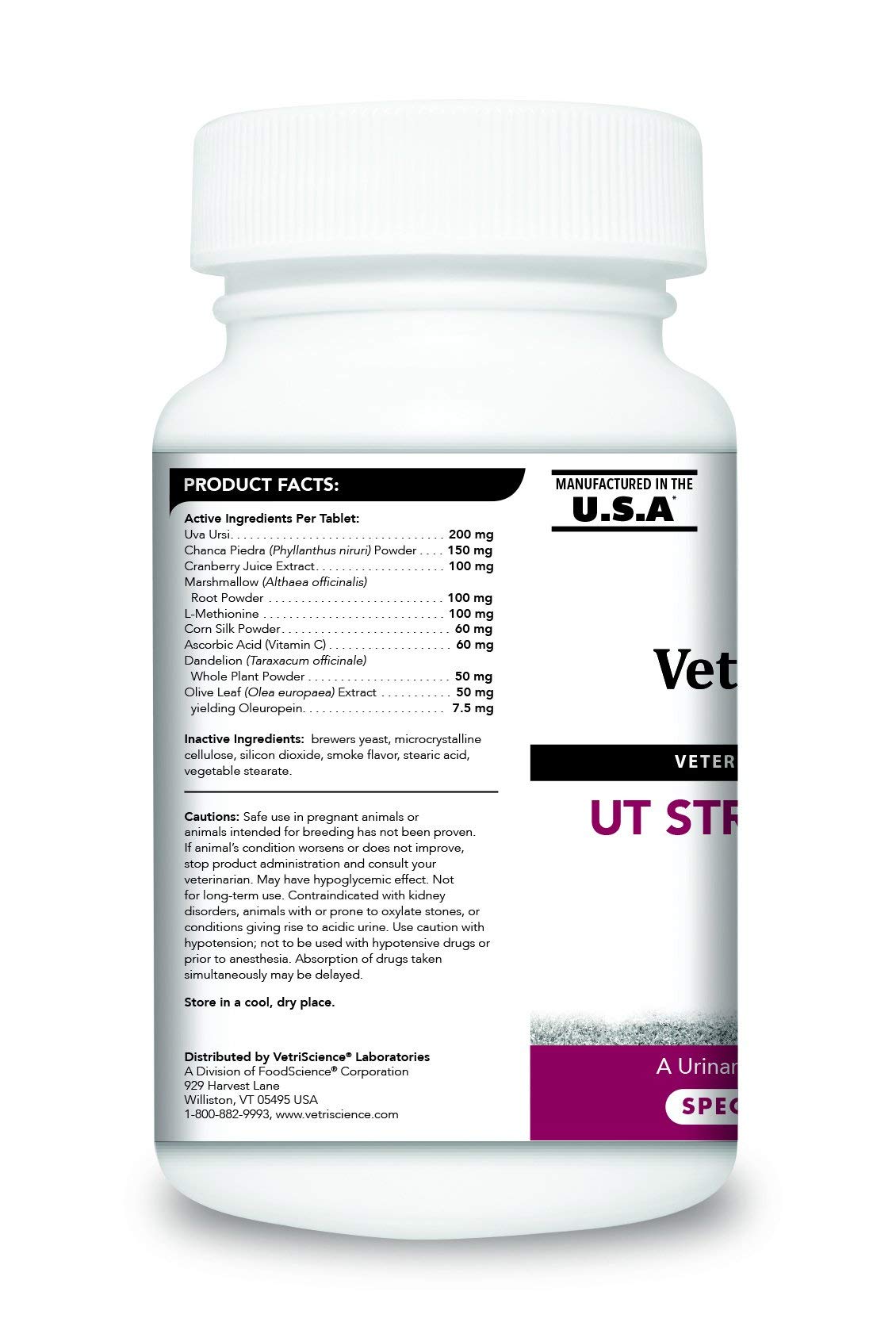 VetriScience Laboratories - UT Strength STAT for Dogs, Urinary Tract Support Supplement for Dogs, 90 Chewable Tablets