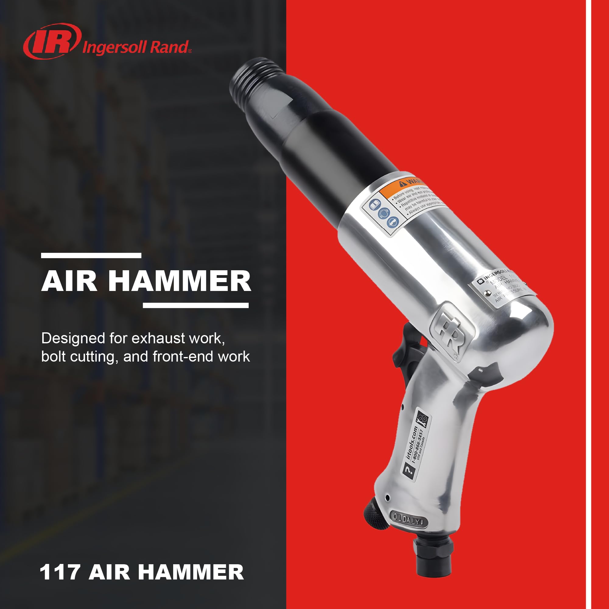 Ingersoll Rand 117 Air Hammer, 2000 BPM, 3-1/2" Stroke