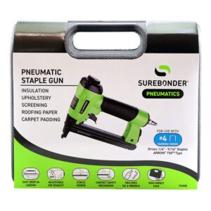 FPC (Surebonder) 9600B 9600A Pneumatic Heavy Duty Standard T50 Type Stapler with Case (air compressor needed not included)