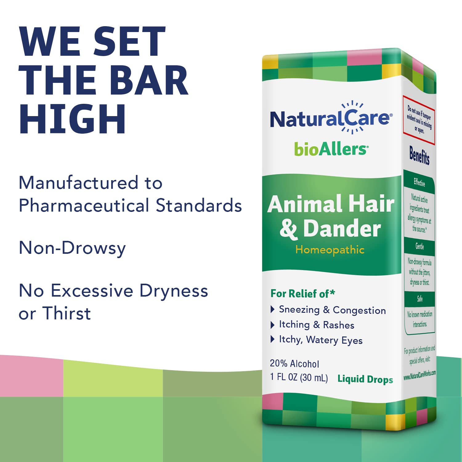 NaturalCare by bioAllers Animal Hair and Dander Allergy Treatment | Homeopathic Formula May Help Relieve Sneezing, Congestion, Itching, Rashes & Watery Eyes | 1 Fl Oz