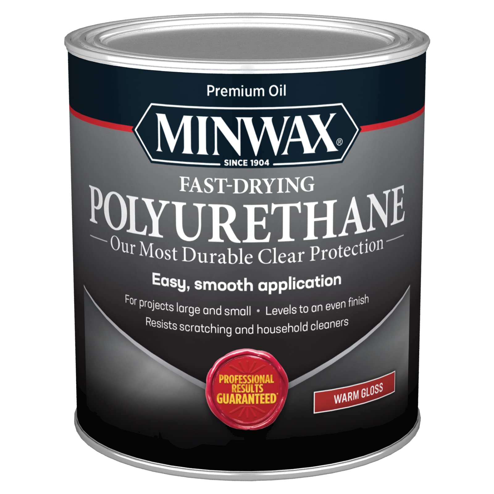 Minwax 63000 Fast Drying Polyurethane Clear Gloss, Quart