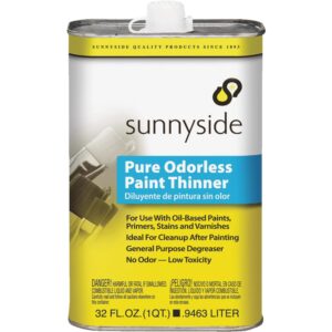 sunnyside 70532 pure odorless paint thinner, quart