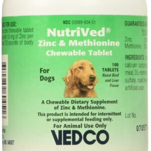 NutriVed Zinpro for Dogs (100 CHEWABLE Tablets)