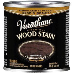 Varathane 211801 Oil-Based Interior Wood Stain, Half Pint, Red Mahogany