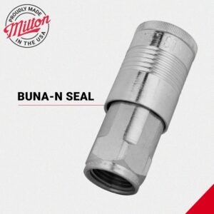 Milton Industrial Air Coupler, G-Style quick connect coupler, 1/2" FNPT, Steel Air tool fitting, S-1815