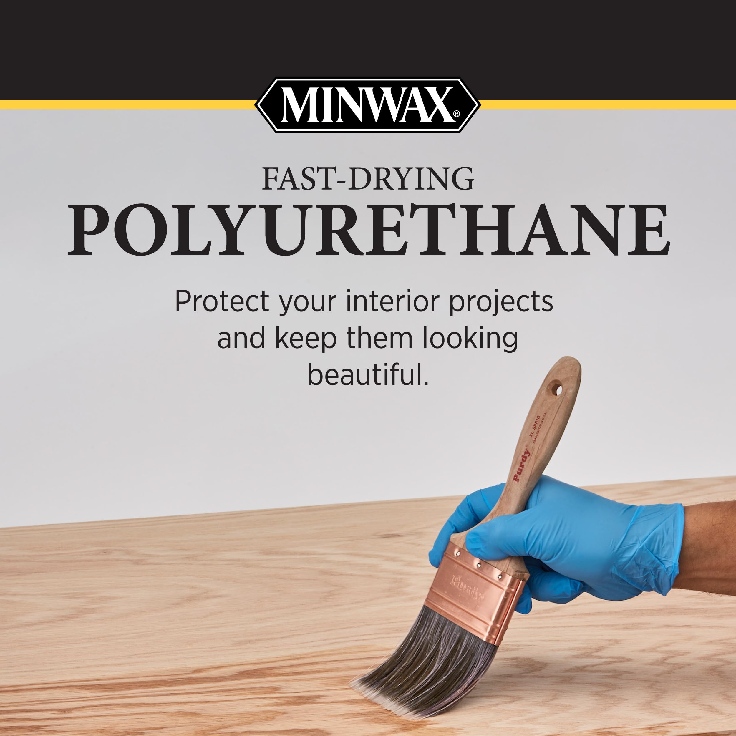 Minwax 63000 Fast Drying Polyurethane Clear Gloss, Quart