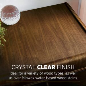 1/2 pt Minwax 25555 Clear Polycrylic Water-Based Protective Finish Gloss