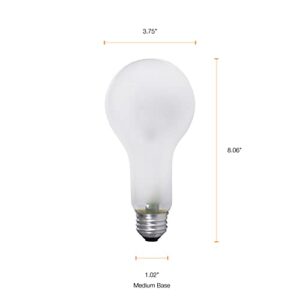 SYLVANIA Incandescent PS30 Utility Light Bulb, 300W, 5760 Lumens, 2850K, Frosted, Medium Base, 130 Volt, Commercial Value Pack - 6 Pack (15738)