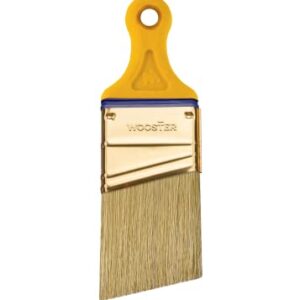 Wooster Brush Z3215-2 Shortcut Bristle Angle Sash Paintbrush, 2-Inch, 2 Inch, White,Yellow