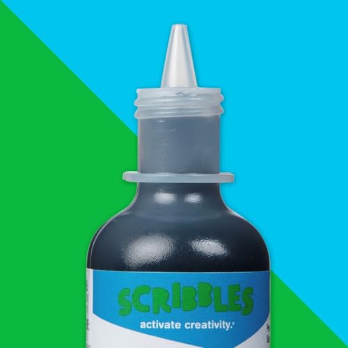 Scribbles 1oz 3D Fabric Paint, Shiny Black